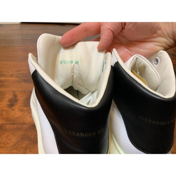 Alexander McQueen White Leather Oversized Platform High Top Sneaker Size 11 | 45 - Picture 7 of 9